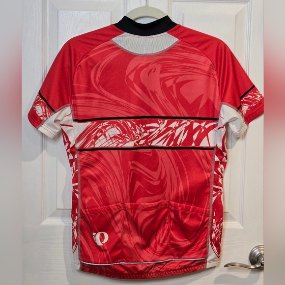 Pearl Izumi Red and White Cycling Jersey - Picture 2 of 5